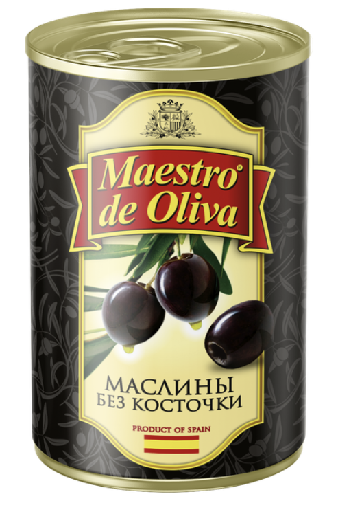 Маслини Maestro De Oliva б/кіст з/б 280г